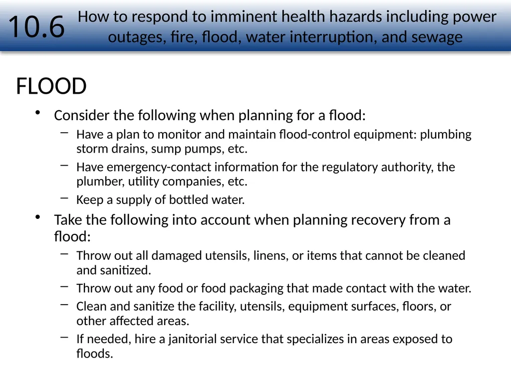 1 Food Safety Management Systems Chapter Number 10 - slide 22 of 22
