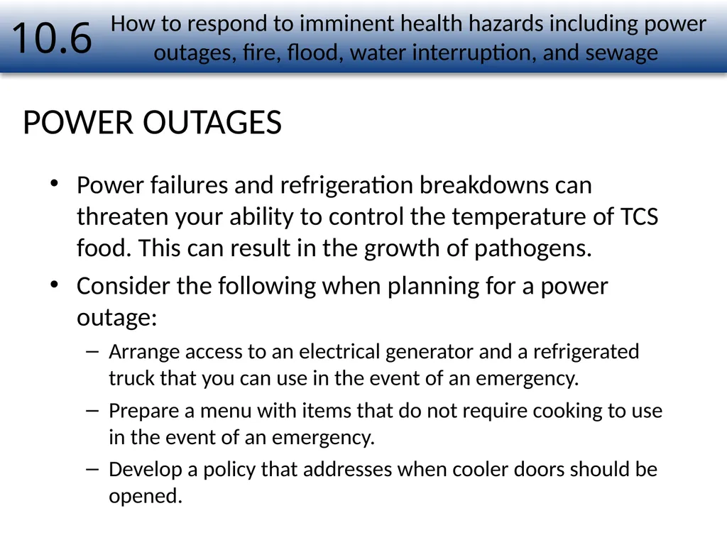 1 Food Safety Management Systems Chapter Number 10 - slide 19 of 22