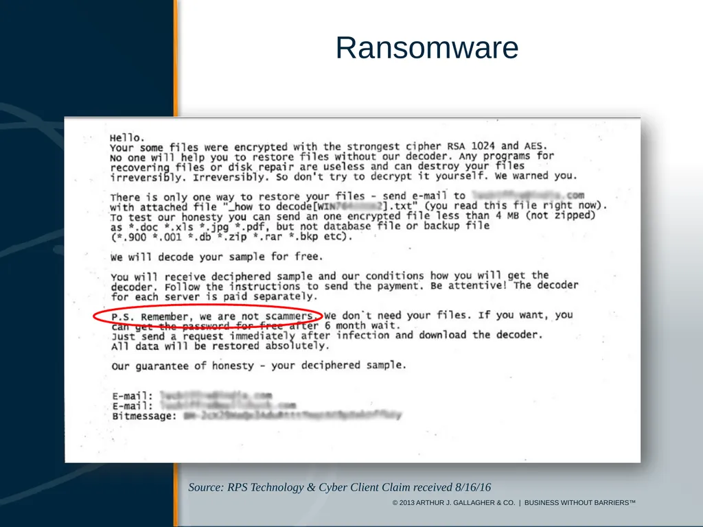 Cyber Risk Insurance & Resources for ICRMP Members - slide 13 of 22