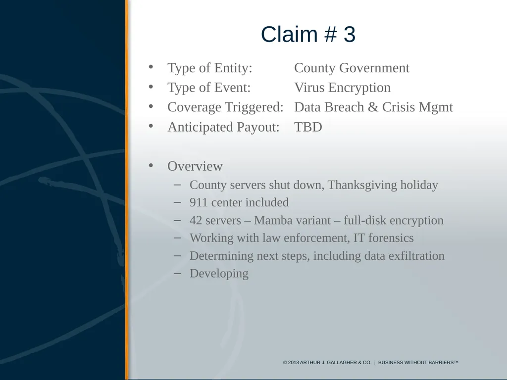 Cyber Risk Insurance & Resources for ICRMP Members - slide 14 of 22