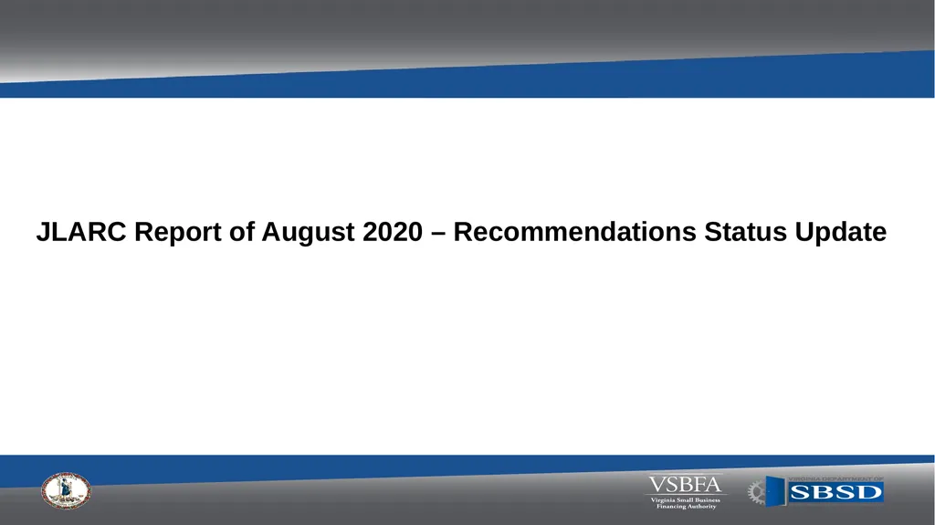 Minority Business Commission JLARC Report - - slide 5 of 20