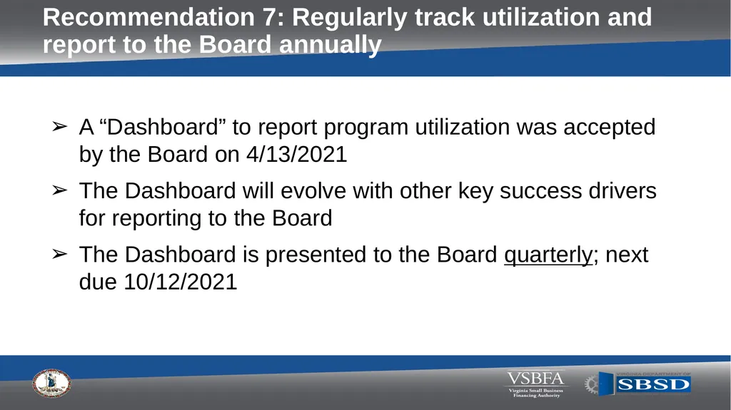 Minority Business Commission JLARC Report - - slide 7 of 20