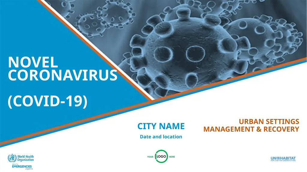 NOVEL CORONAVIRUS (COVID-19) URBAN SETTINGS