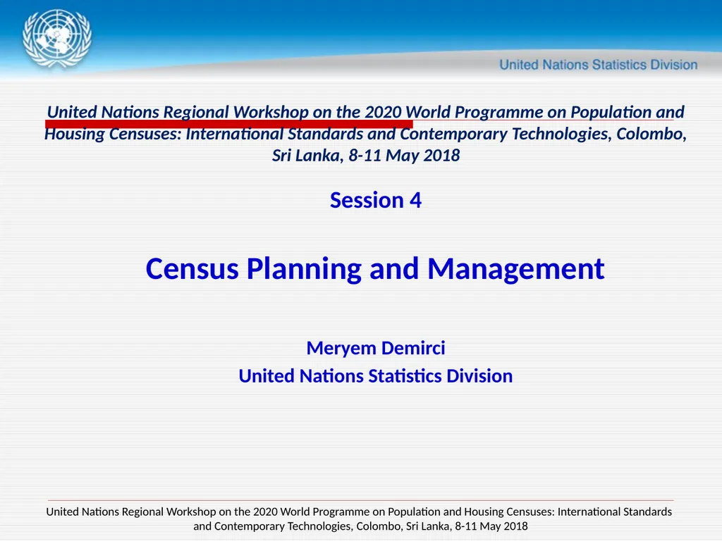 United Nations Regional Workshop on the 2020 World