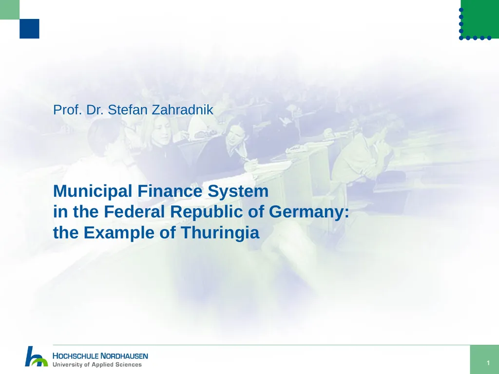 1 Municipal Finance System in the Federal Republic
