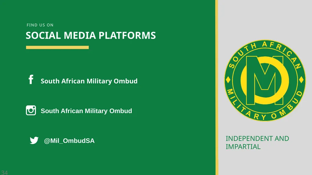 Presenter: Advocate Damane-Mkosana Date: 04 MAY - slide 34 of 34