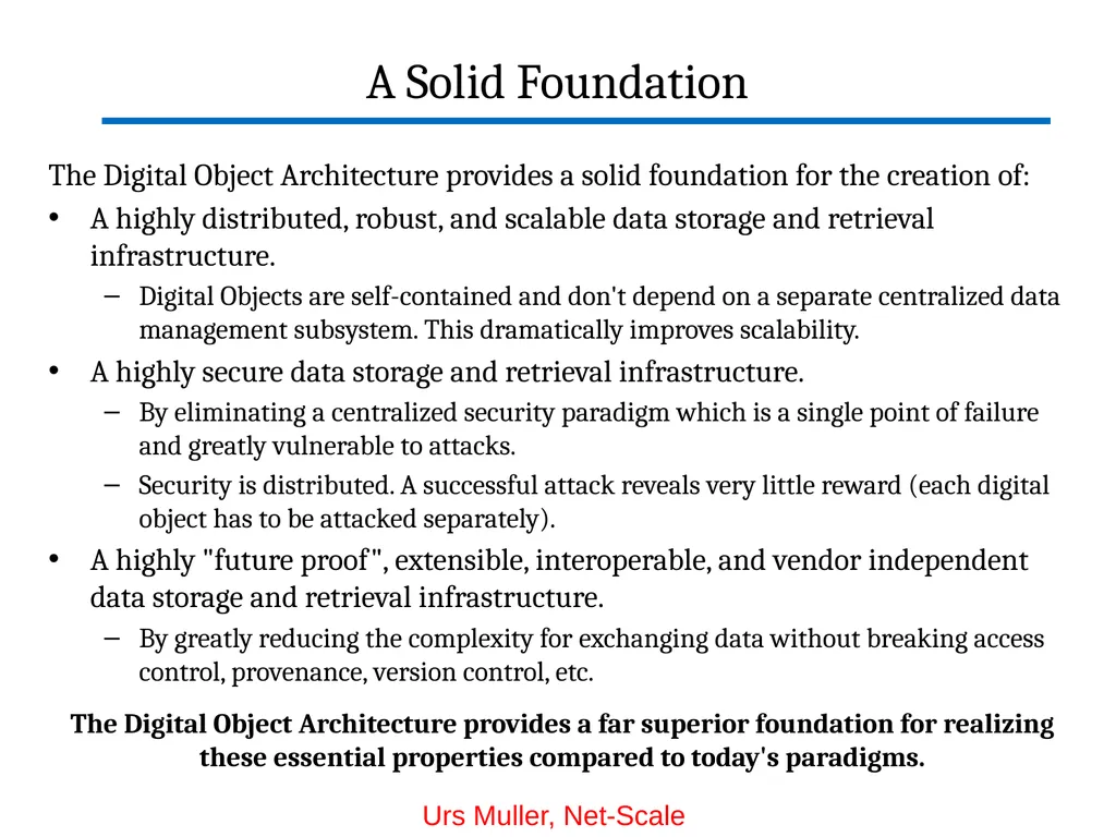 Digital Object Architecture: Building Information - slide 27 of 38