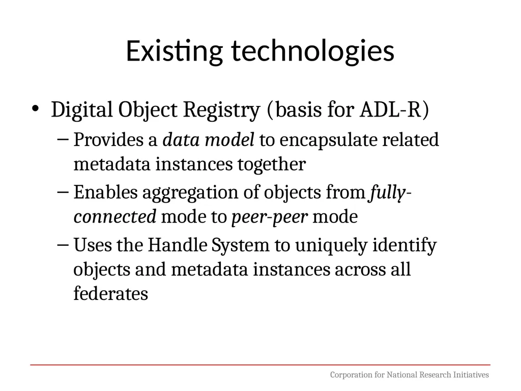 Digital Object Architecture: Building Information - slide 38 of 38