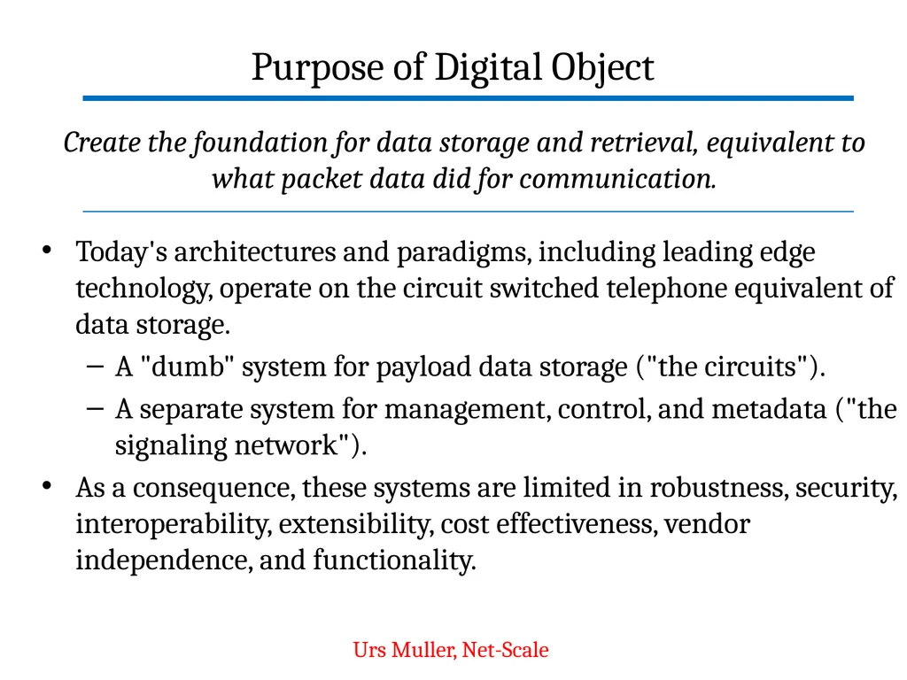 Digital Object Architecture: Building Information - slide 21 of 38