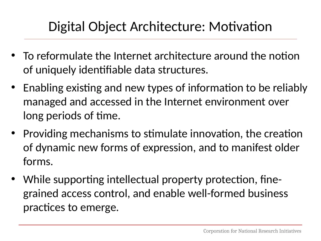 Digital Object Architecture: Building Information - slide 10 of 38