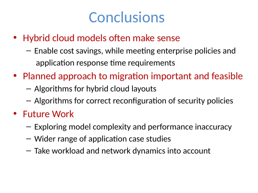 Cloudward Bound: Planning for Beneficial Migration - slide 29 of 29