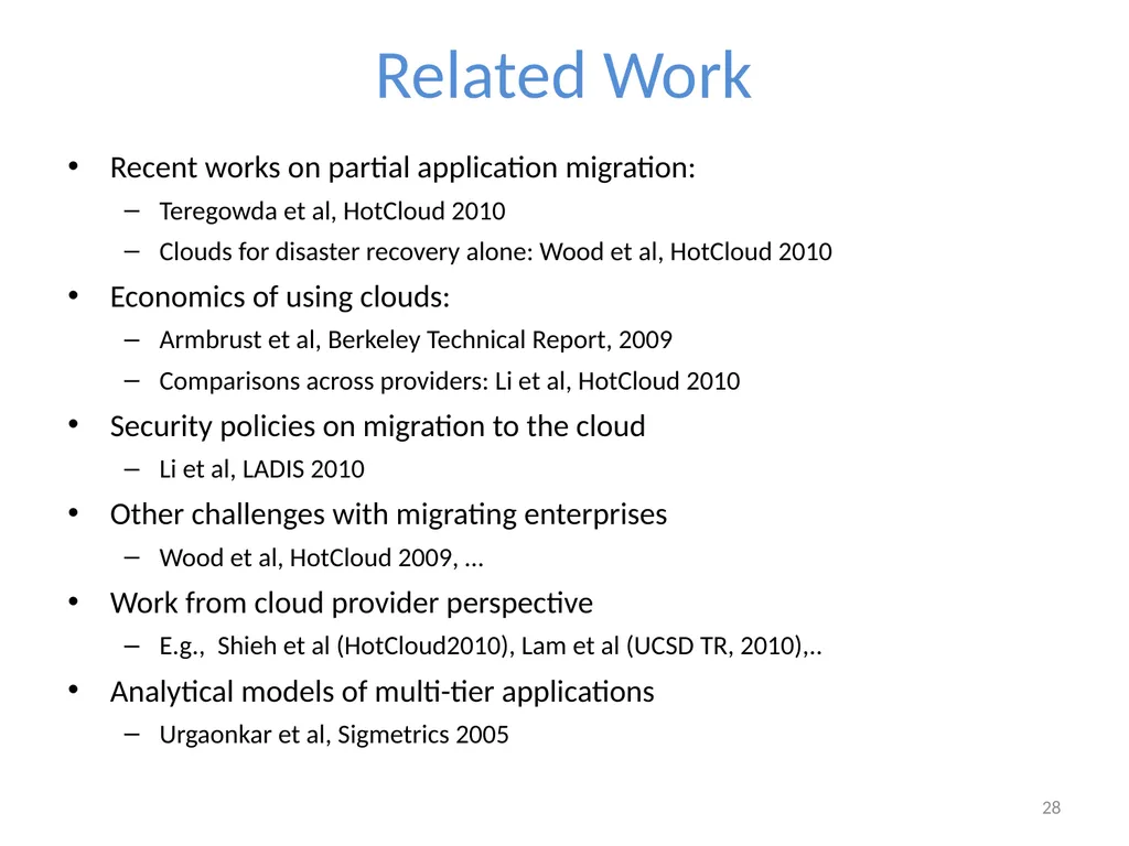 Cloudward Bound: Planning for Beneficial Migration - slide 28 of 29