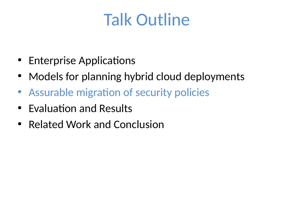Cloudward Bound: Planning for Beneficial Migration - slide 18 of 29