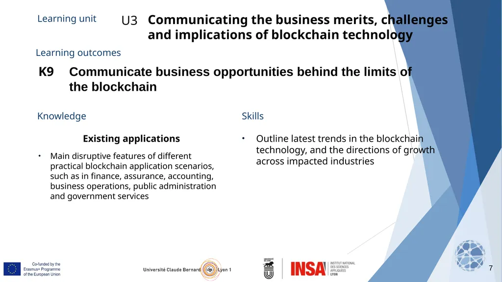 BLISS Project Output O3 Open Education Resource - slide 7 of 62
