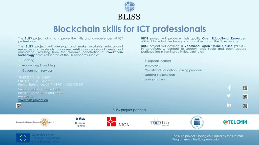 BLISS Project Output O3 Open Education Resource - slide 62 of 62