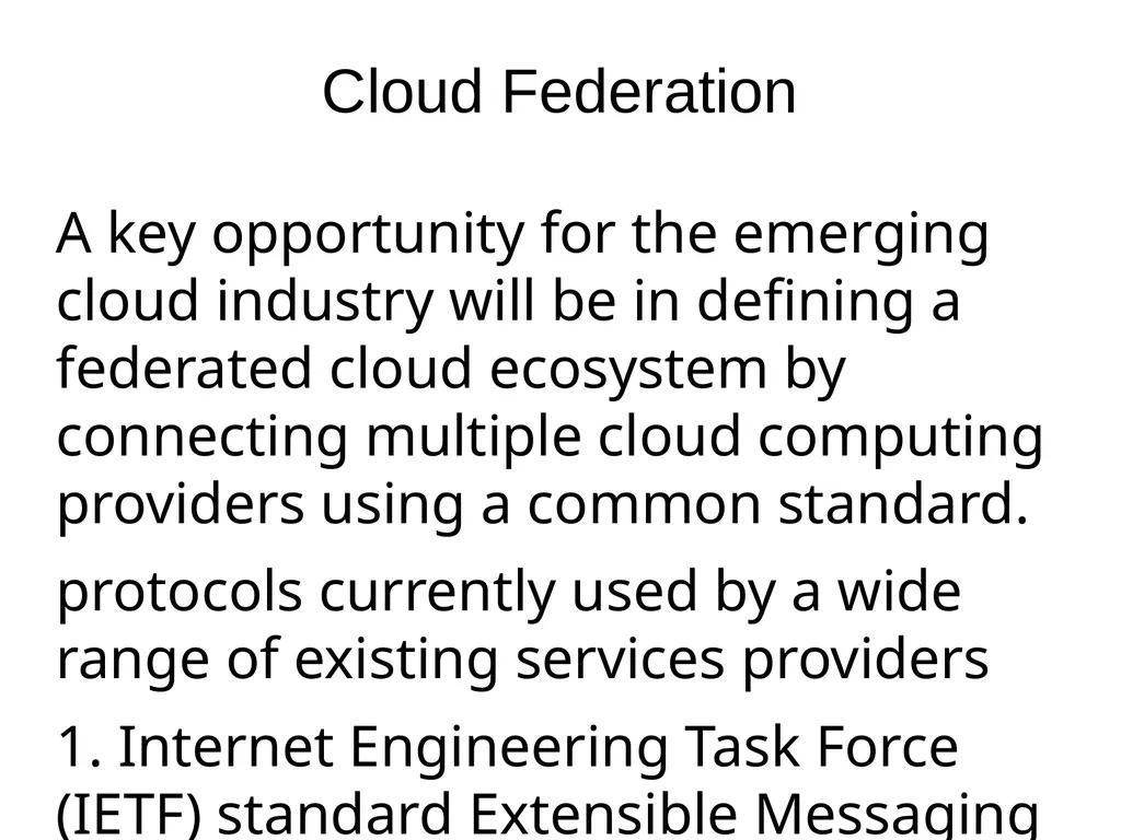 Federation, Presence, Identity and Privacy in the - slide 4 of 30