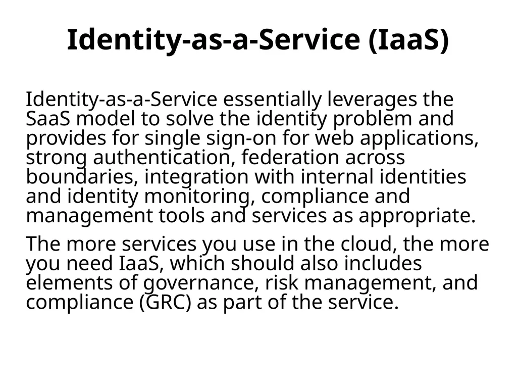 Federation, Presence, Identity and Privacy in the - slide 25 of 30