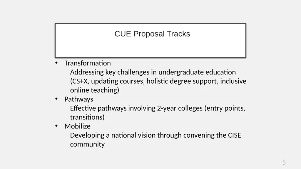 2022 CISE IUSE: Computing in Undergraduate - slide 5 of 21
