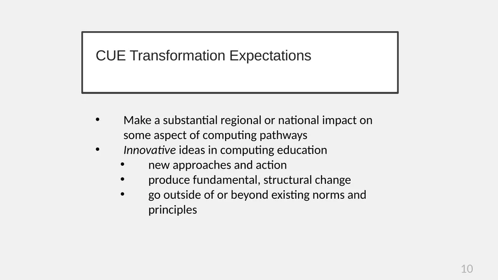2022 CISE IUSE: Computing in Undergraduate - slide 10 of 21