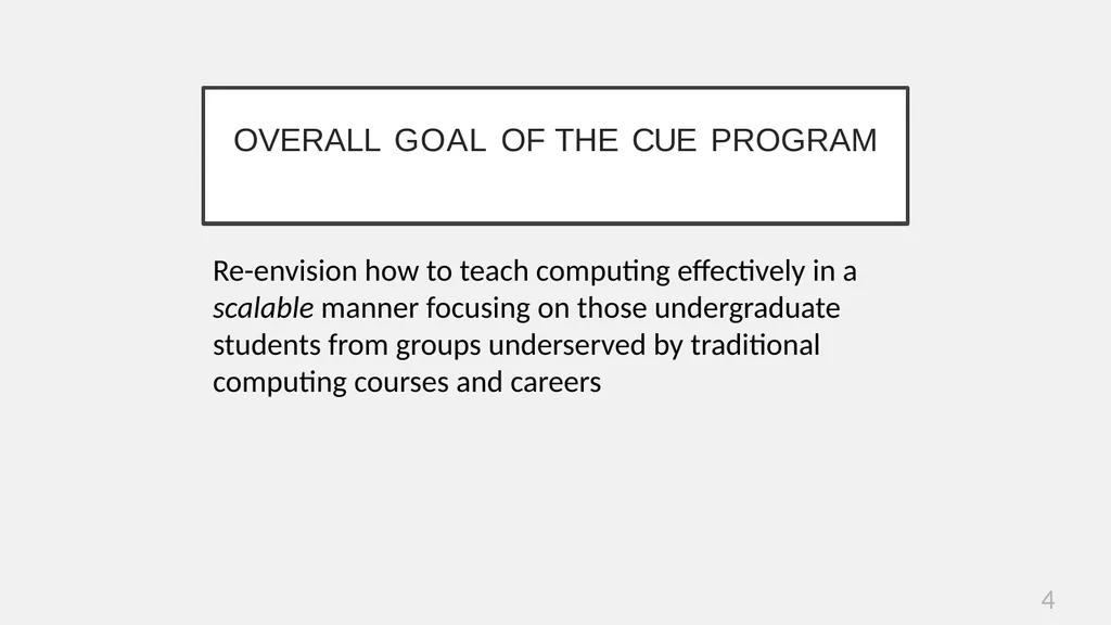 2022 CISE IUSE: Computing in Undergraduate - slide 4 of 21