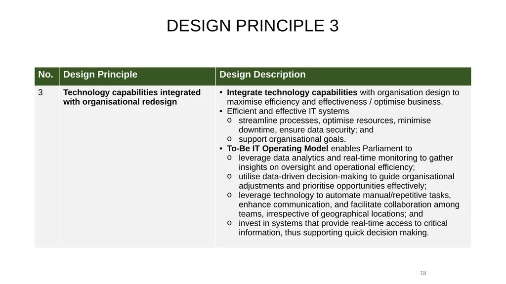 BRIEFING TO THE JOINT STANDING COMMITTEE ON - slide 18 of 27