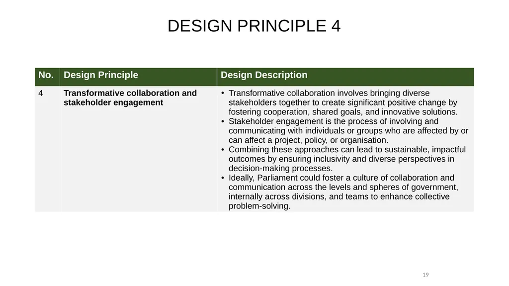 BRIEFING TO THE JOINT STANDING COMMITTEE ON - slide 19 of 27