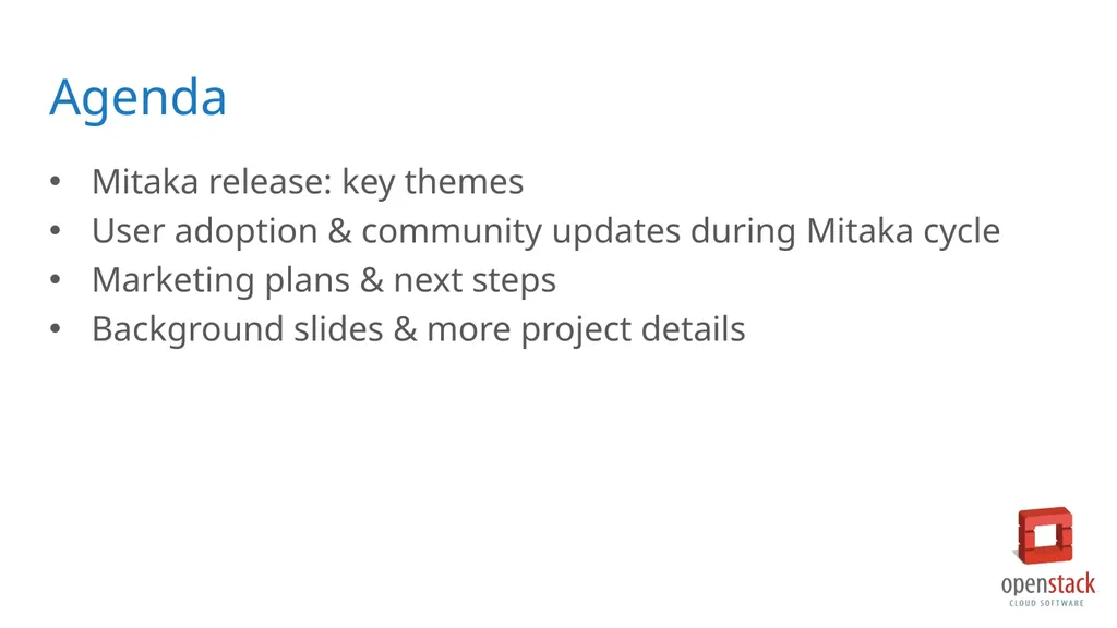 OpenStack Mitaka Preliminary Marketing Assets - slide 3 of 13