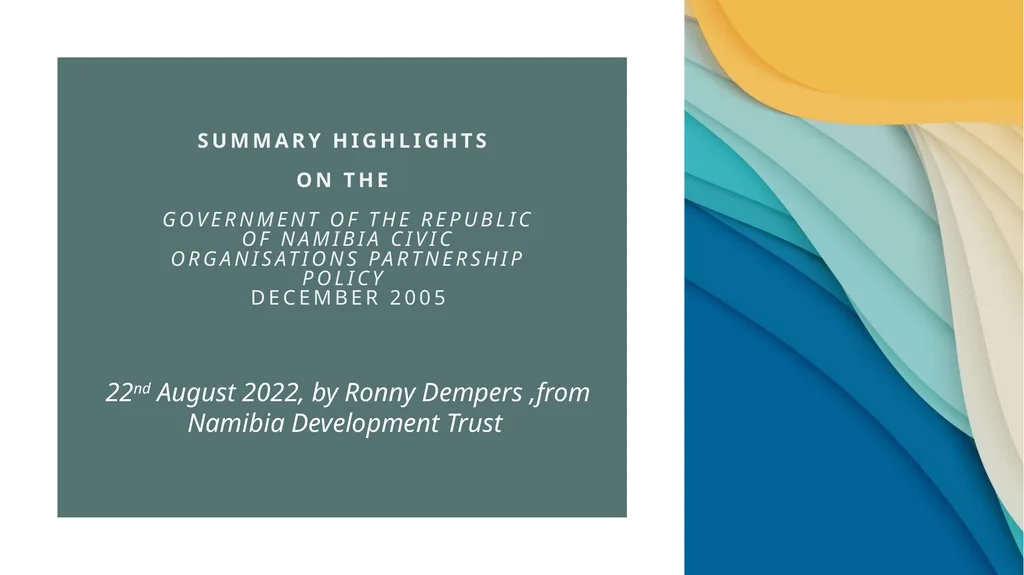 Summary Highlights on the GOVERNMENT OF THE