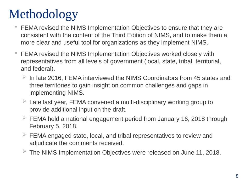 National Incident Management System (NIMS) - slide 8 of 14