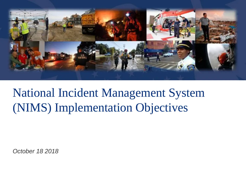 National Incident Management System (NIMS) - slide 1 of 14