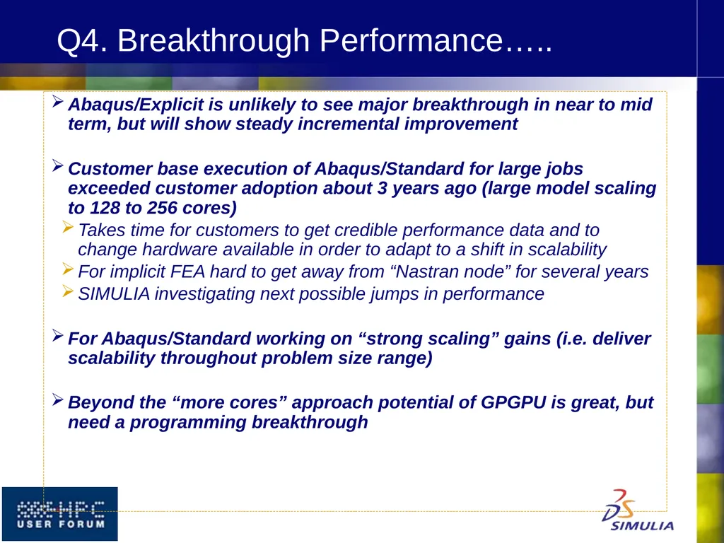 HPC USER FORUM ISV PANEL April 2010 Dearborn, MI - slide 30 of 31