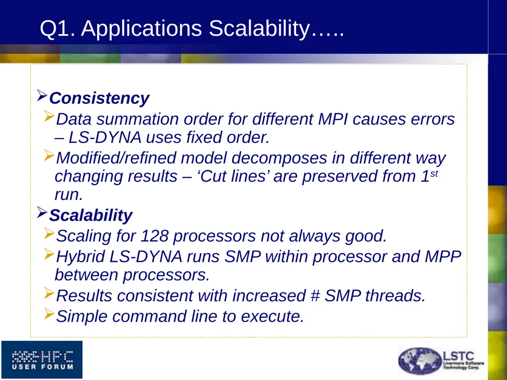 HPC USER FORUM ISV PANEL April 2010 Dearborn, MI - slide 8 of 31