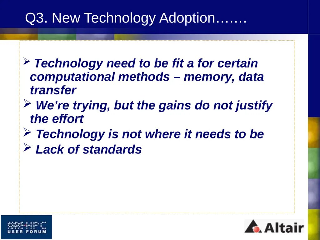 HPC USER FORUM ISV PANEL April 2010 Dearborn, MI - slide 21 of 31