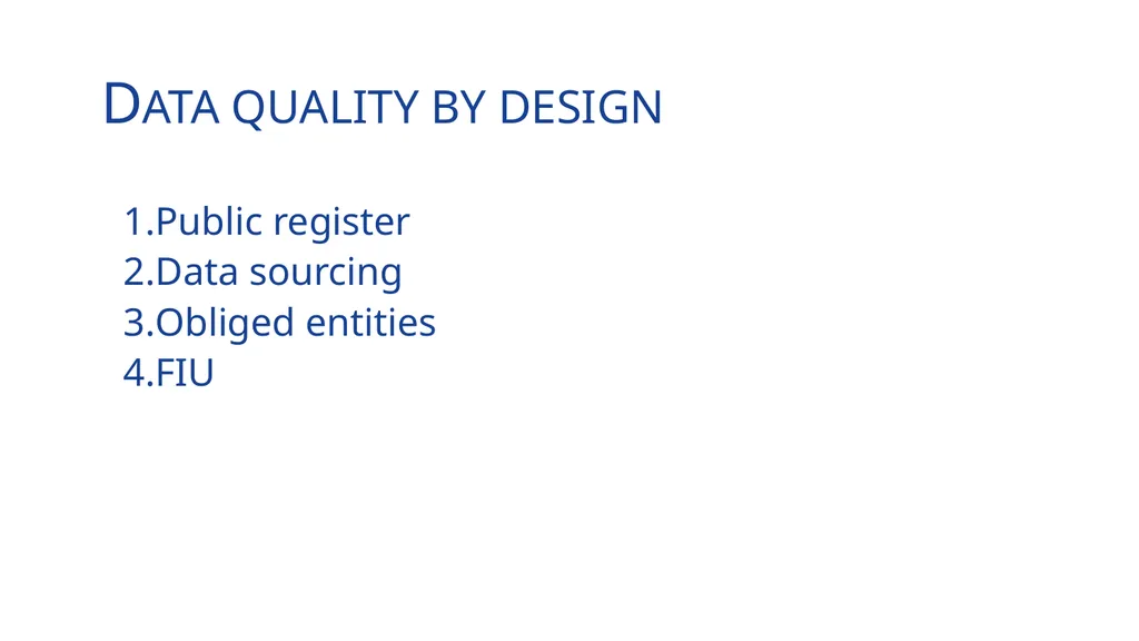 Establishing a Beneficial Ownership Register Data - slide 3 of 9