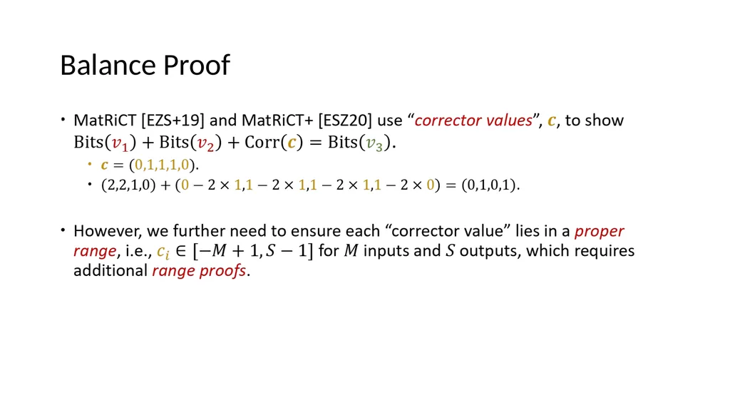 Lattice-based Zero-knowledge Proofs for Blockchain - slide 14 of 28
