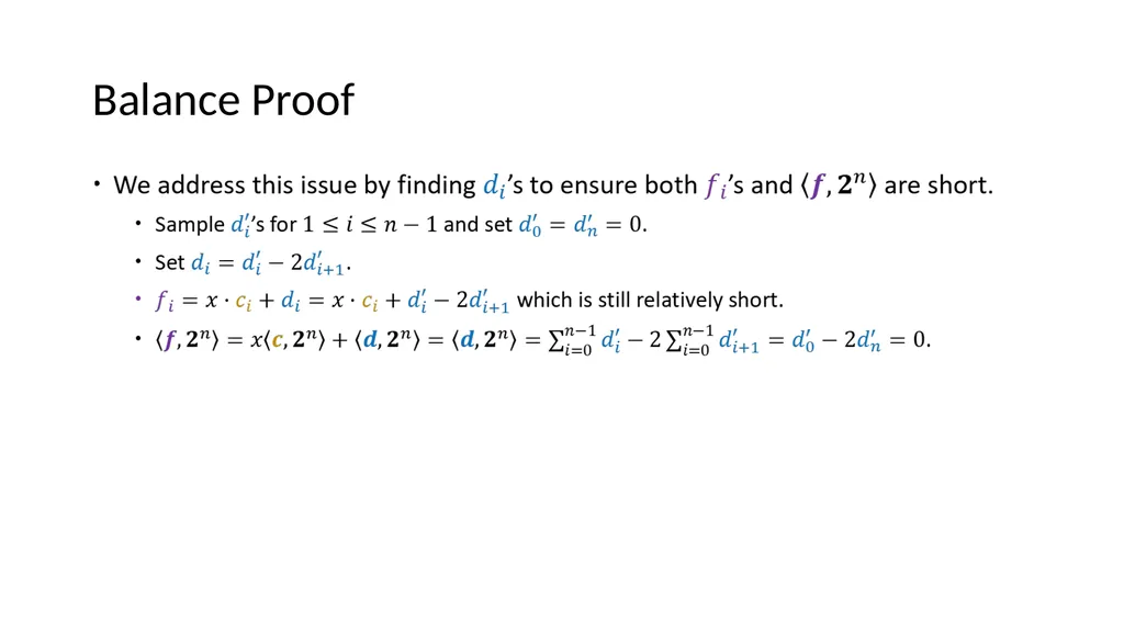Lattice-based Zero-knowledge Proofs for Blockchain - slide 16 of 28