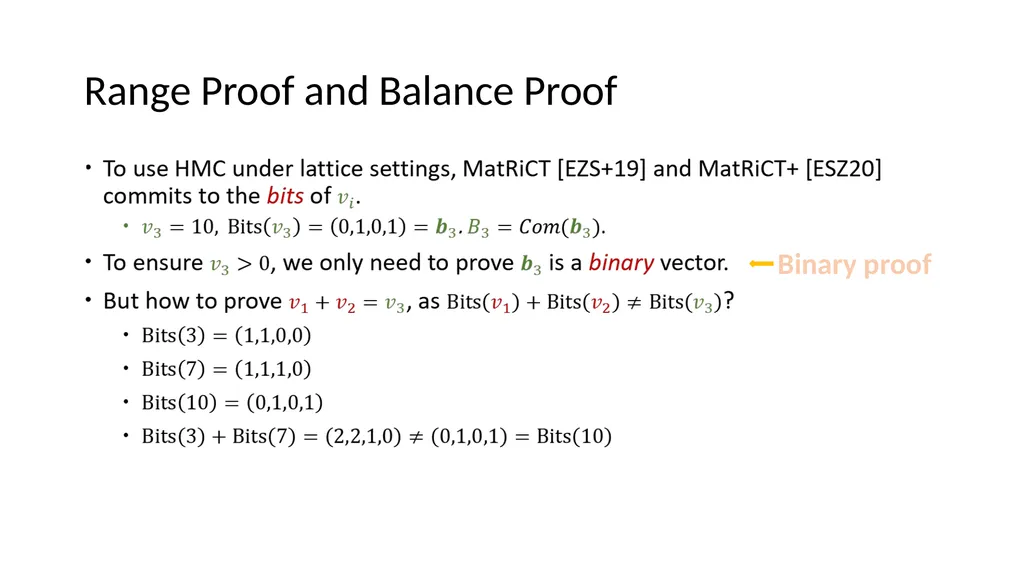 Lattice-based Zero-knowledge Proofs for Blockchain - slide 13 of 28