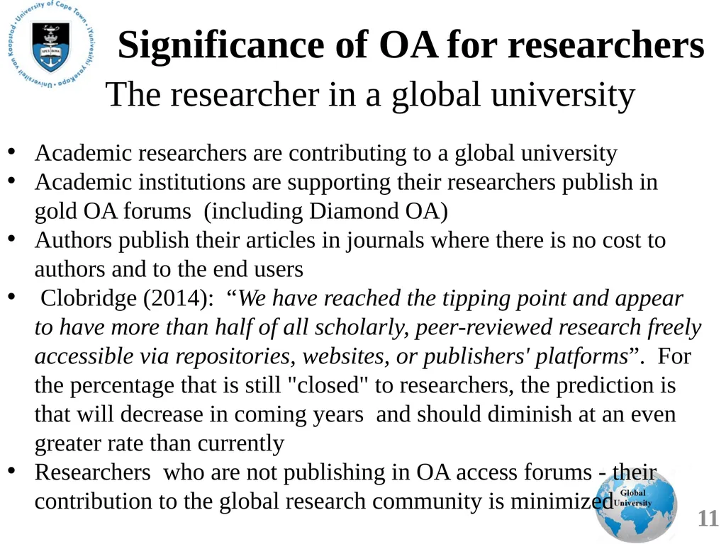 Open Scholarship for the future of research and - slide 11 of 20