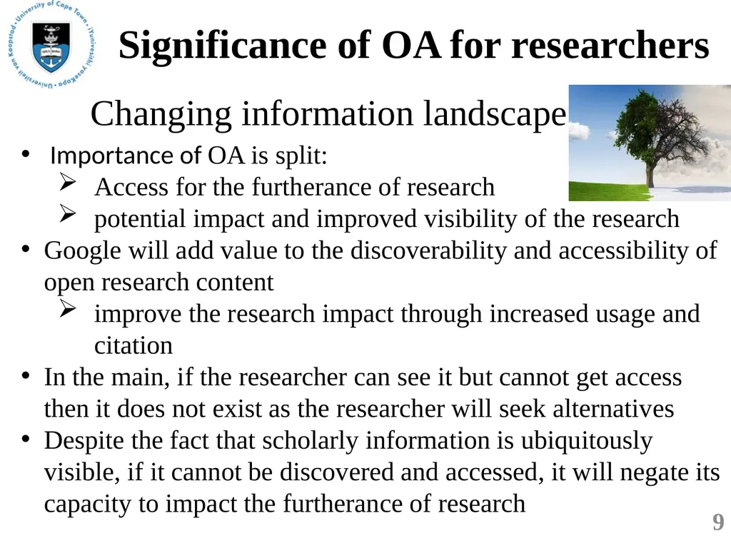 Open Scholarship for the future of research and - slide 9 of 20