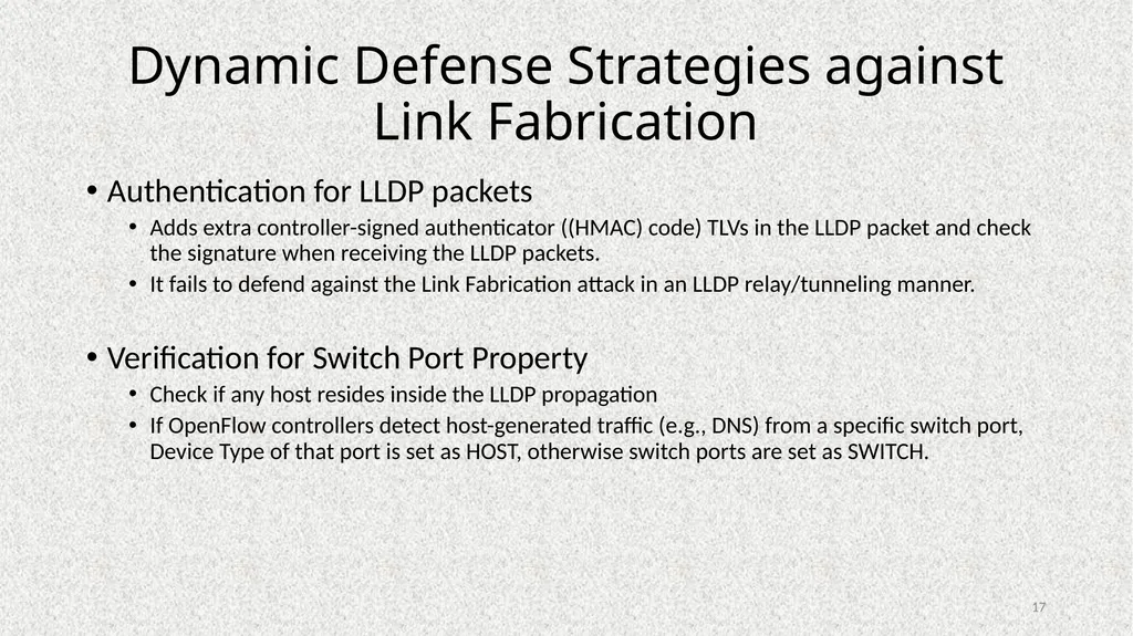 Poisoning Network Visibility in Software-Defined - slide 17 of 27