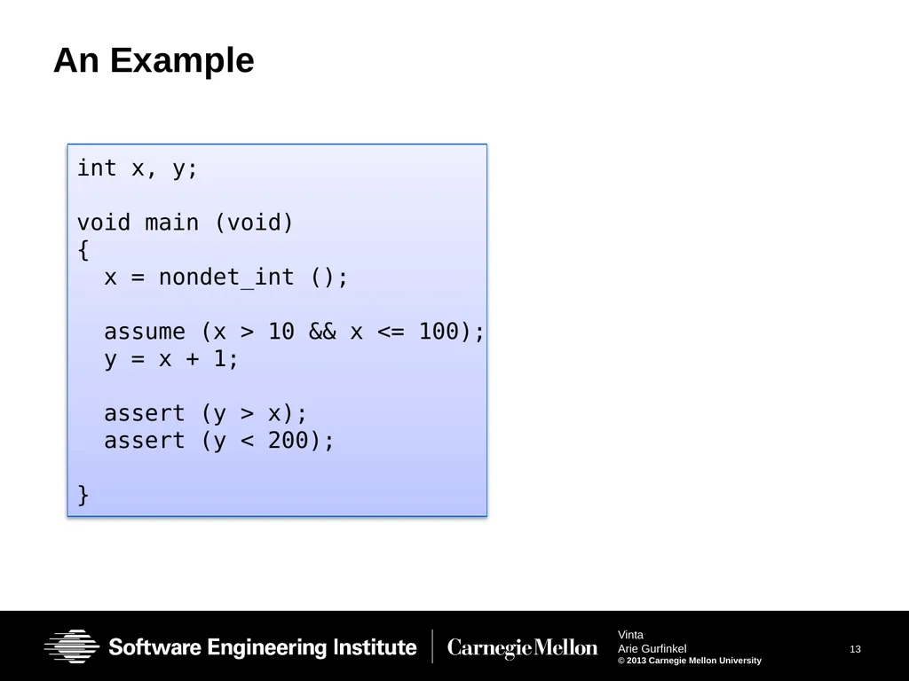 Vinta: Verification with INTerpolation and - slide 13 of 51
