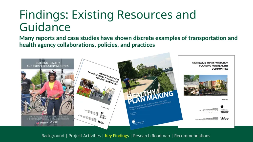 NCHRP 20-112 Health and Transportation Research - slide 12 of 24
