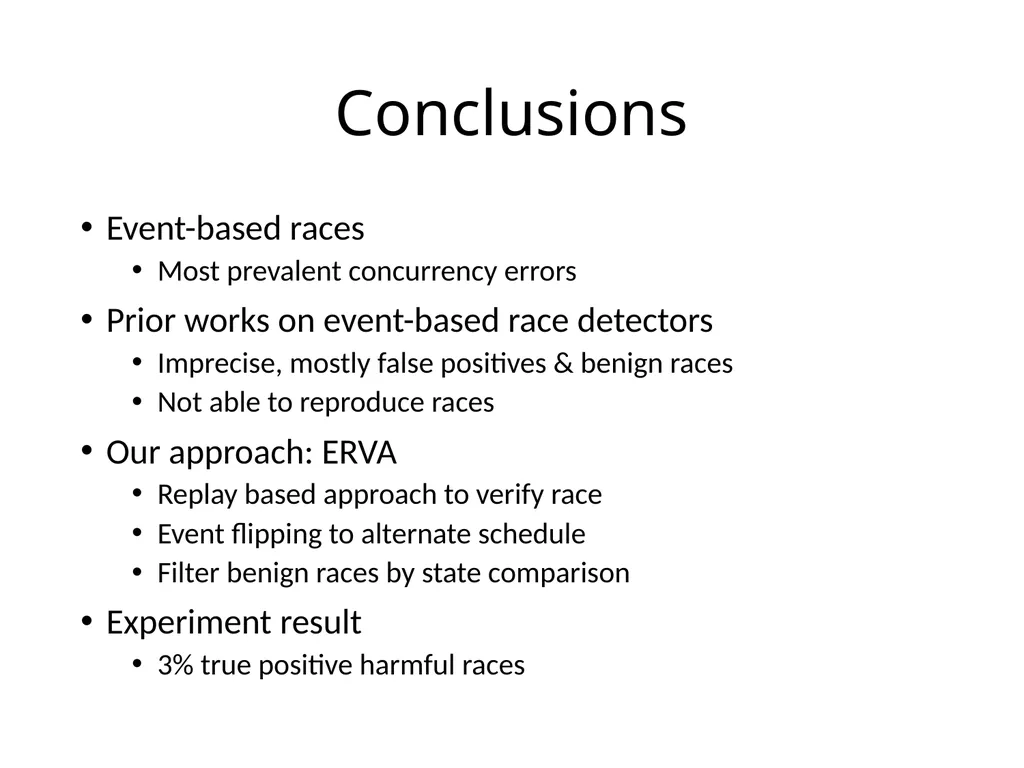 Automatically Verifying and Reproducing - slide 21 of 25