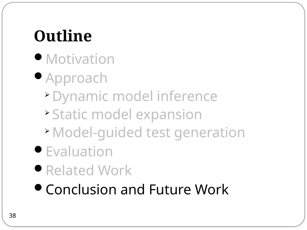 Combined Static and Dynamic Automated Test - slide 38 of 43