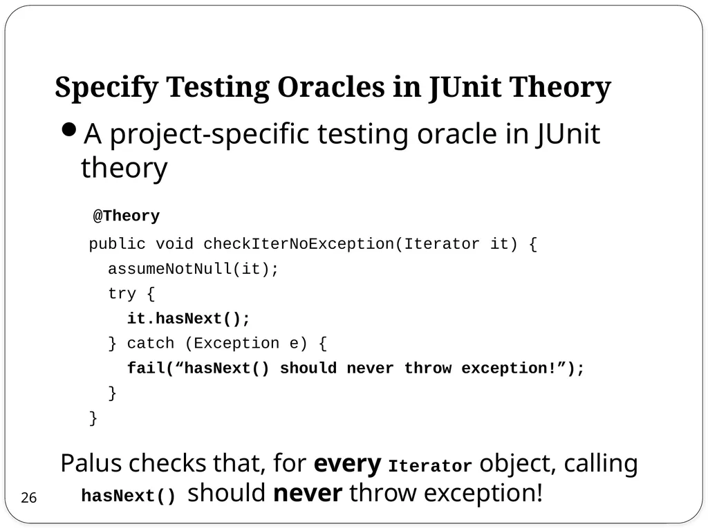 Combined Static and Dynamic Automated Test - slide 26 of 43