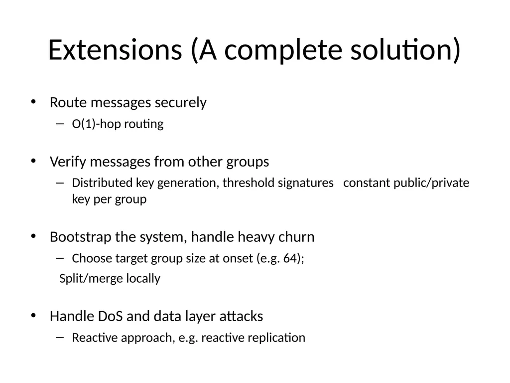Commensal Cuckoo: Secure Group Partitioning for - slide 31 of 32