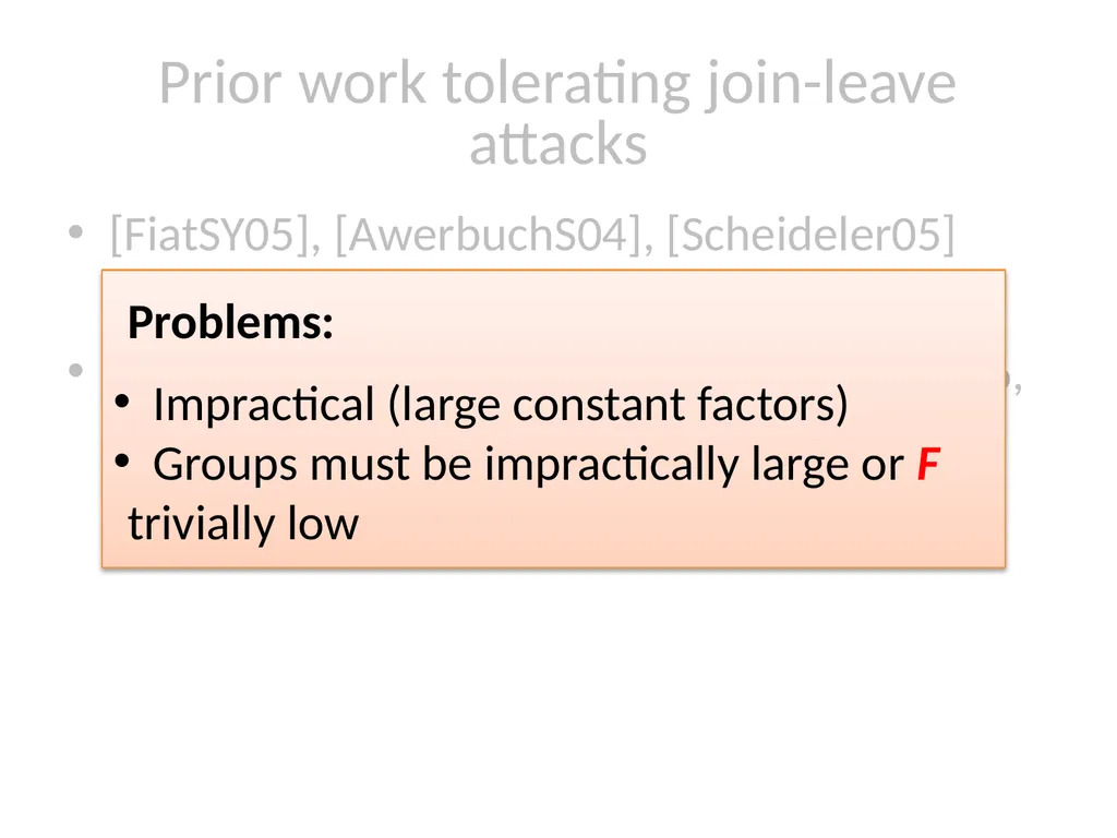 Commensal Cuckoo: Secure Group Partitioning for - slide 8 of 32