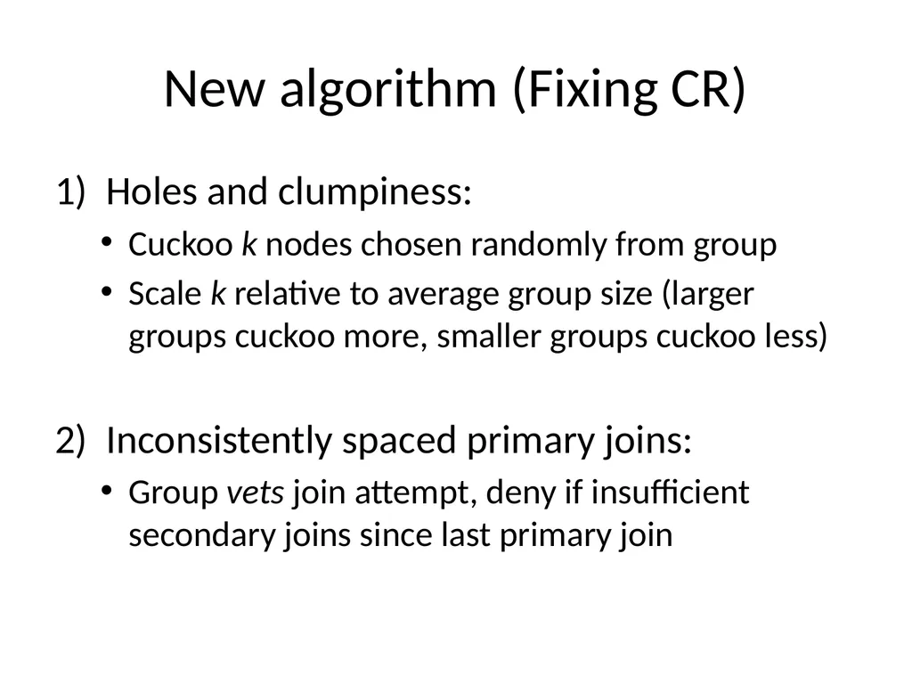 Commensal Cuckoo: Secure Group Partitioning for - slide 20 of 32