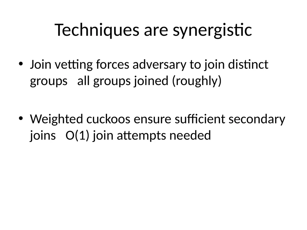 Commensal Cuckoo: Secure Group Partitioning for - slide 24 of 32