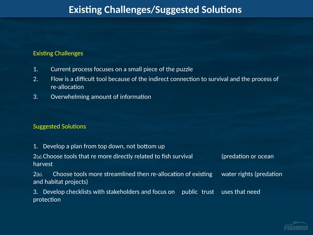 Comments on Proposed Methods to Develop Flow - slide 12 of 14
